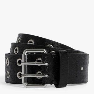 Nwot Allsaints Andree Black Leather Studded Belt … - image 1